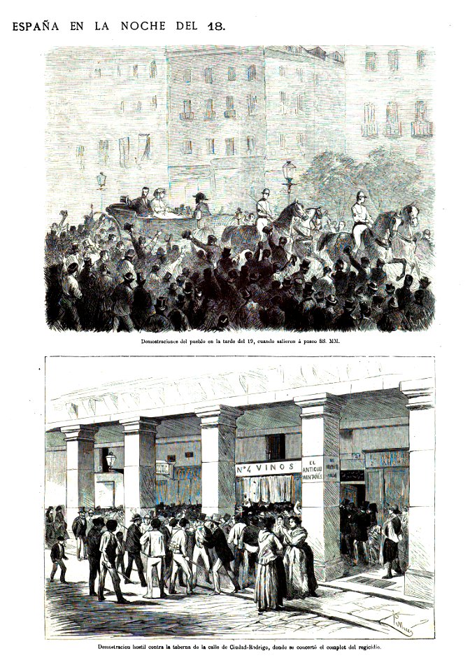 1872-07-24, La Ilustración Española y Americana, Atentado contra los reyes de España en la noche del 18 b