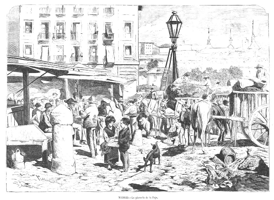 1872-09-01, La Ilustración Española y Americana, Madrid, La plazuela de la Paja, Pellicer