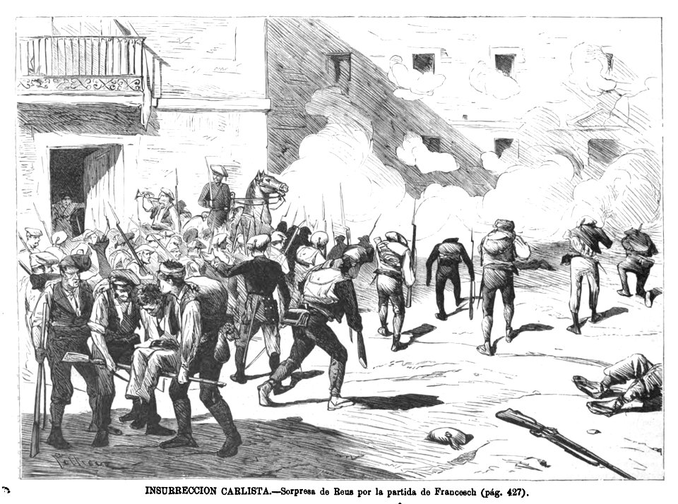 1872-07-16, La Ilustración Española y Americana, Insurrección carlista, Sorpresa de Reus por la partida de Francesch