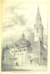 ONL (1887) 1.559 - Exterior of St Stephen Walbrook, 1700