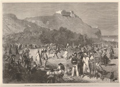1873-03-19, Le Monde Illustré, Algérie, le lundi de Pâques à Oran, divertissements de la colonie espagnole, Vierge