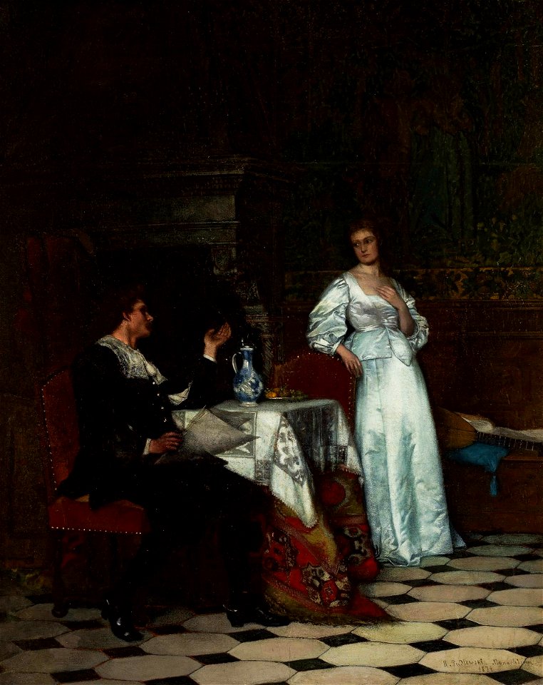 Padlewski Conversation by the fireplace