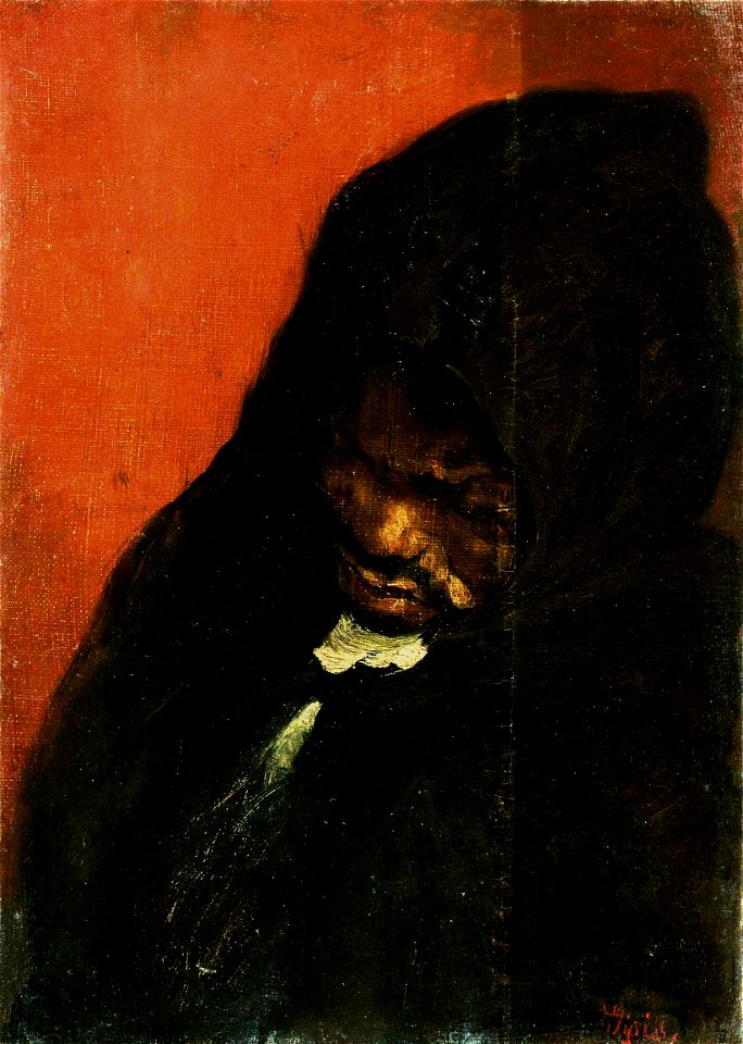 Gyzis Study of a man in a hood