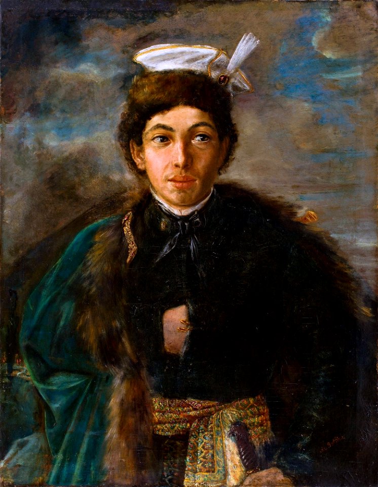 Gottlieb-Self-Portrait in Polish Nobleman's Dress 1874