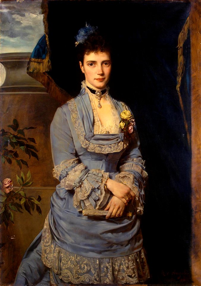 Maria Fyodorovna of Russia by H. von Angeli (1874, Hermitage)