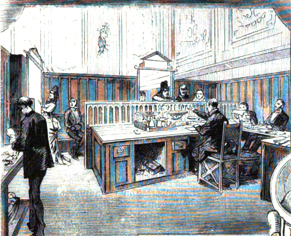 1876-09-30, La Ilustración Española y Americana, Establecimientos benéficos de Madrid (cropped) Monte de Piedad y caja de ahorros, Empeño de alhajas