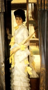 James Tissot - Portrait of Miss Lloyd. Free illustration for personal and commercial use.