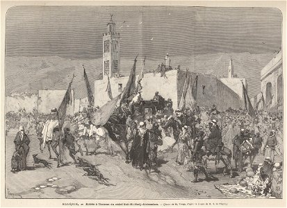 1876-04-08, Le Monde Illustré, Entrée à Tlemcen du chérif Sidi-El-Hadj-Abdesselam, Vierge