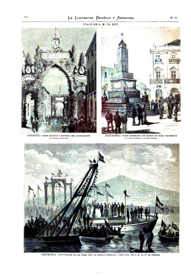 1877-03-08, La Ilustración Española y Americana, Viaje de S. M. el rey