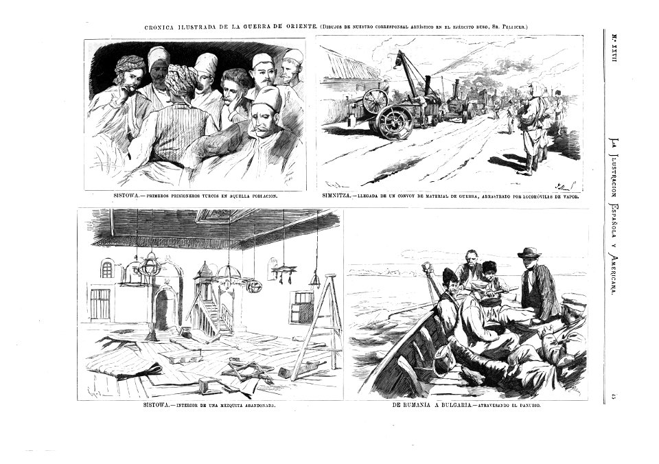 1877-07-22, La Ilustración Española y Americana, Crónica ilustrada de la Guerra de Oriente