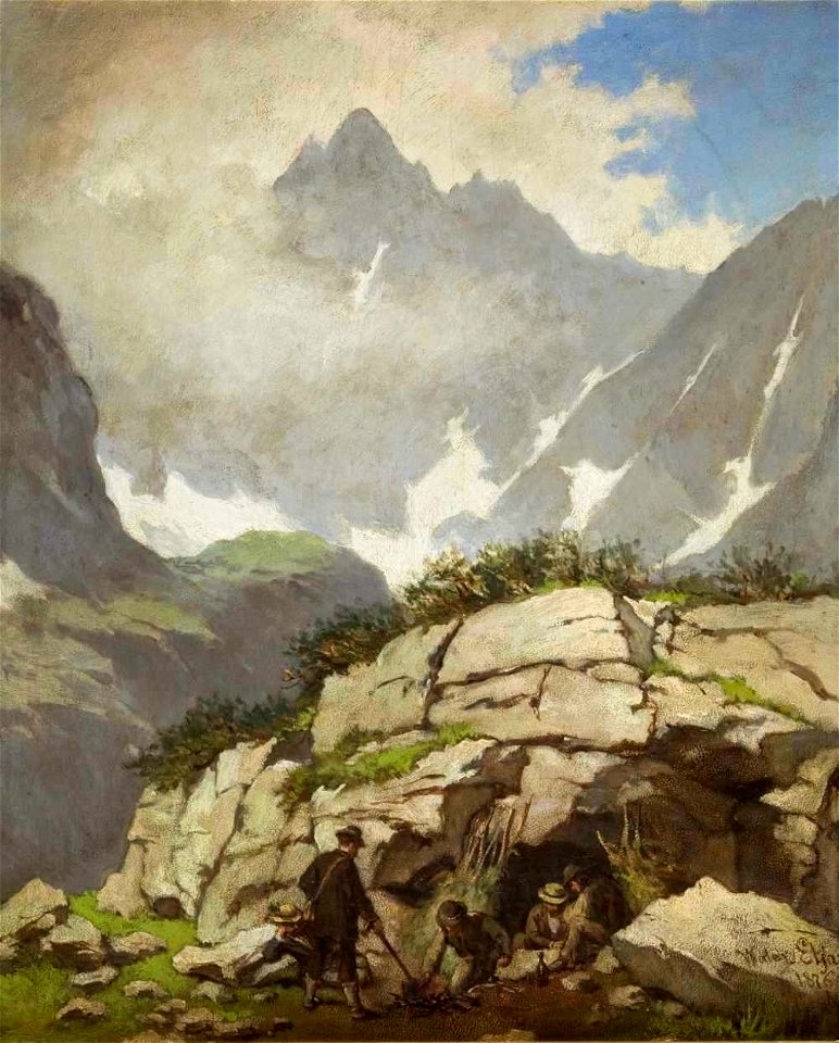 Walery Eljasz-Radzikowski - Koleba księdza Stolarczyka w Tatrach 1876