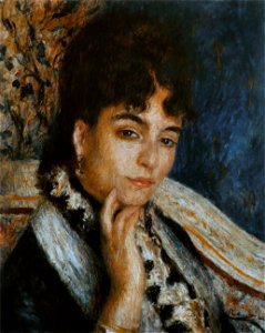 Pierre-Auguste Renoir - Madame Alphonse Daudet. Free illustration for personal and commercial use.
