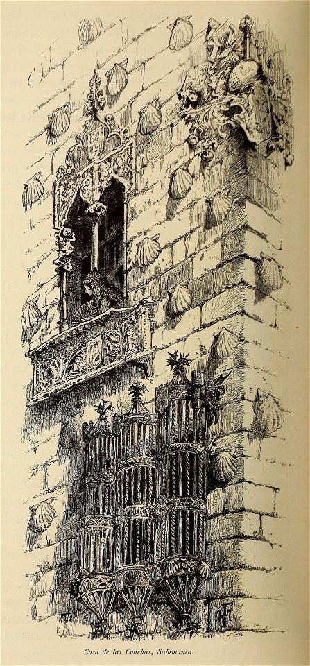 1878, Picturesque Europe, vol II, Casa de las Conchas, Salamanca