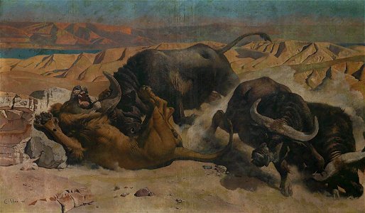 Charles Verlat - The defense of the herd