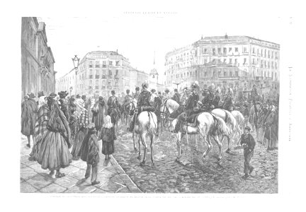 1878-01-30, La Ilustración Española y Americana, Festejos reales en Madrid, Pellicer. Free illustration for personal and commercial use.