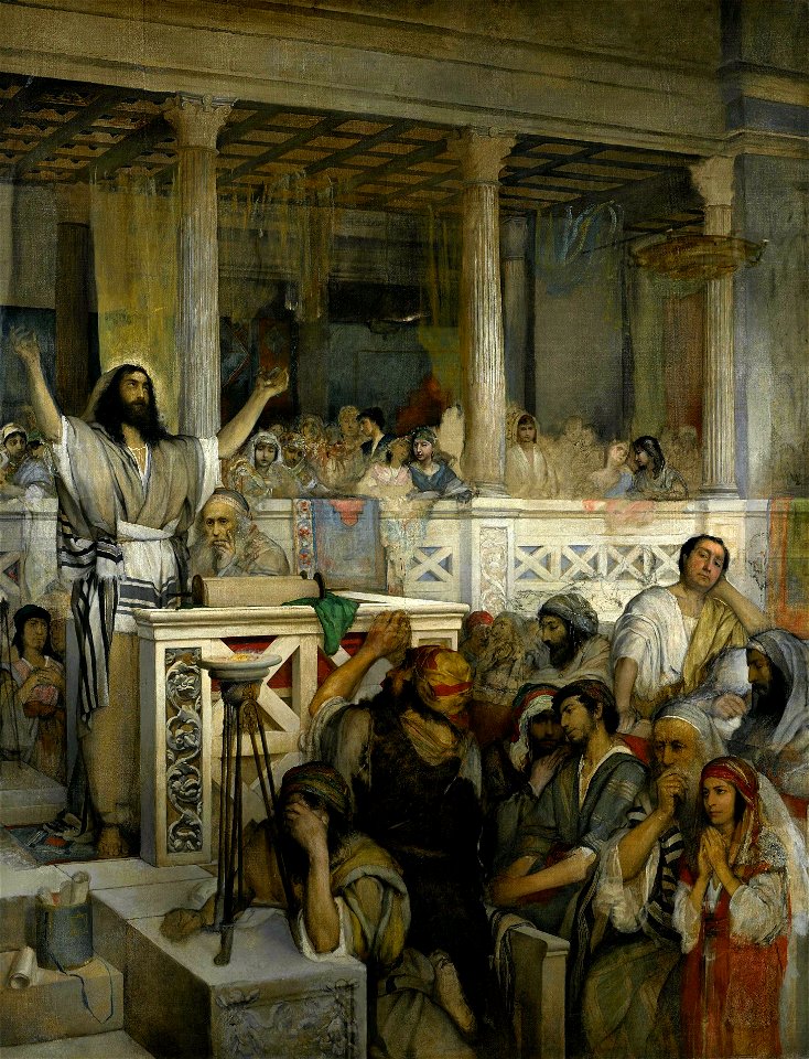 Maurycy Gottlieb - Christ preaching at Capernaum - Google Art Project