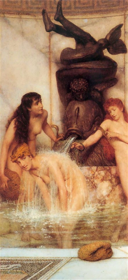 1879 Lawrence Alma-Tadema - Strigils and sponges