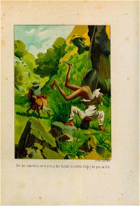 1879, El ingenioso hidalgo D. Quijote de la Mancha, Dió dos zapatetas en el aire, y dos tumbas cabeza abajo y los pies en alto, Mestres