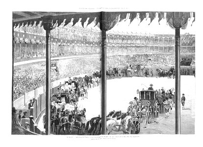 1878-01-30, La Ilustración Española y Americana, Madrid, Corridas de toros con caballeros en plaza, en los días 25 y 26 del actual, el paseo, Daniel Perea