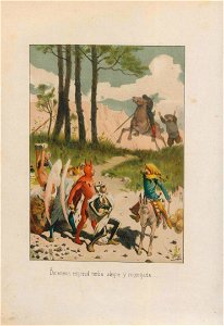 1879, El ingenioso hidalgo D. Quijote de la Mancha, Deteneos, esperad turba alegre y recogijada, Mestres