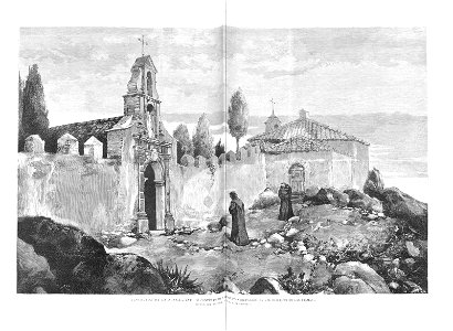1879-03-15, La Ilustración Española y Americana, Antiguo convento de carmelitas descalzos, en el «Desierto de las Palmas», J. Benlliure