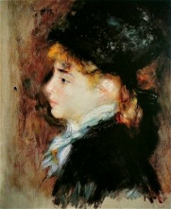 Pierre-Auguste Renoir - Portrait dit de Margot. Free illustration for personal and commercial use.