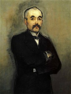Édouard Manet - Portrait of George Clemeceau. Free illustration for personal and commercial use.