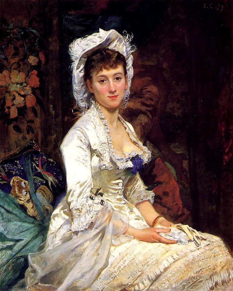Eva Gonzalès - Portrait of a Woman in White