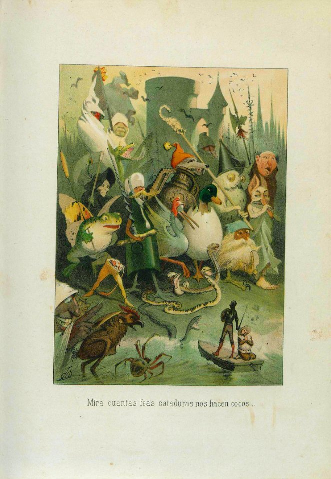 1879, El ingenioso hidalgo D. Quijote de la Mancha, Mira cuantas feas cataduras nos hacen cocos, Mestres