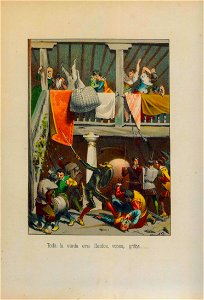 1879, El ingenioso hidalgo D. Quijote de la Mancha, Toda la venta eran llantos, voces, gritos, Mestres