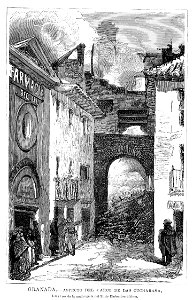 1880-01-15, La Ilustración Española y Americana, Granada, Aspecto del Arco de las Cucharas a las tres de la madrugada del 31 de diciembre último