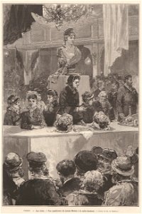 1880-12-11, Le Monde illustré, Une conférence de Louise Michel à la salle Graffard