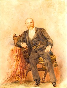 Juliusz Kossak - Portret Piotra Moszyńskiego 1880