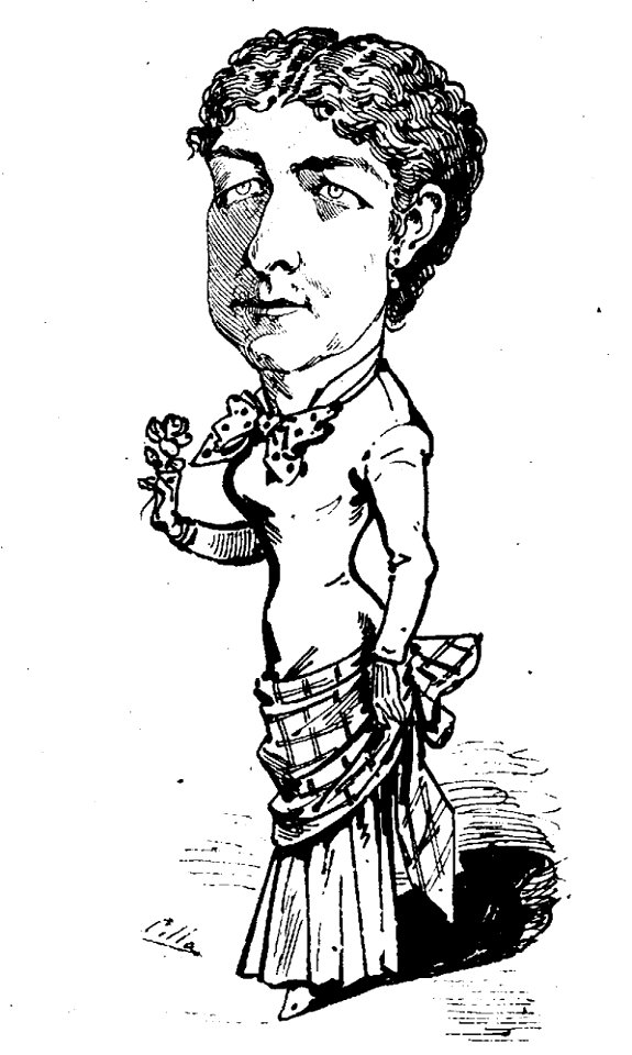 1881-01-16, Madrid Cómico, María Álvarez Tubau, Cilla (cropped)