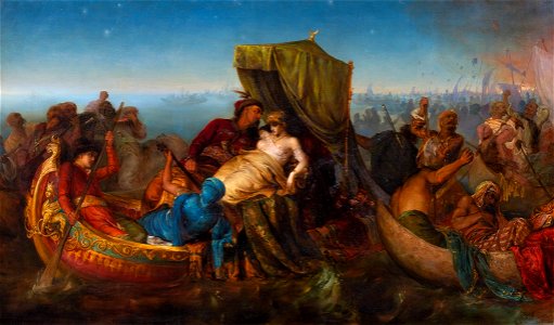 Józef Męcina-Krzesz - Porwanie piękności osmańskiej 1881