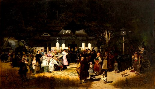 Wandalin Strzałecki - Wesele polskie 1881