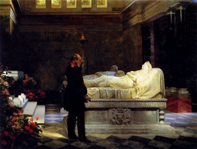 Werner Wilhelm I at the sarcophagus