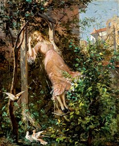 Paweł Merwart - Na huśtawce 1881