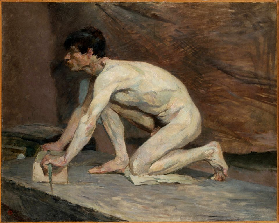 1882, Toulouse-Lautrec, The Marble Polisher
