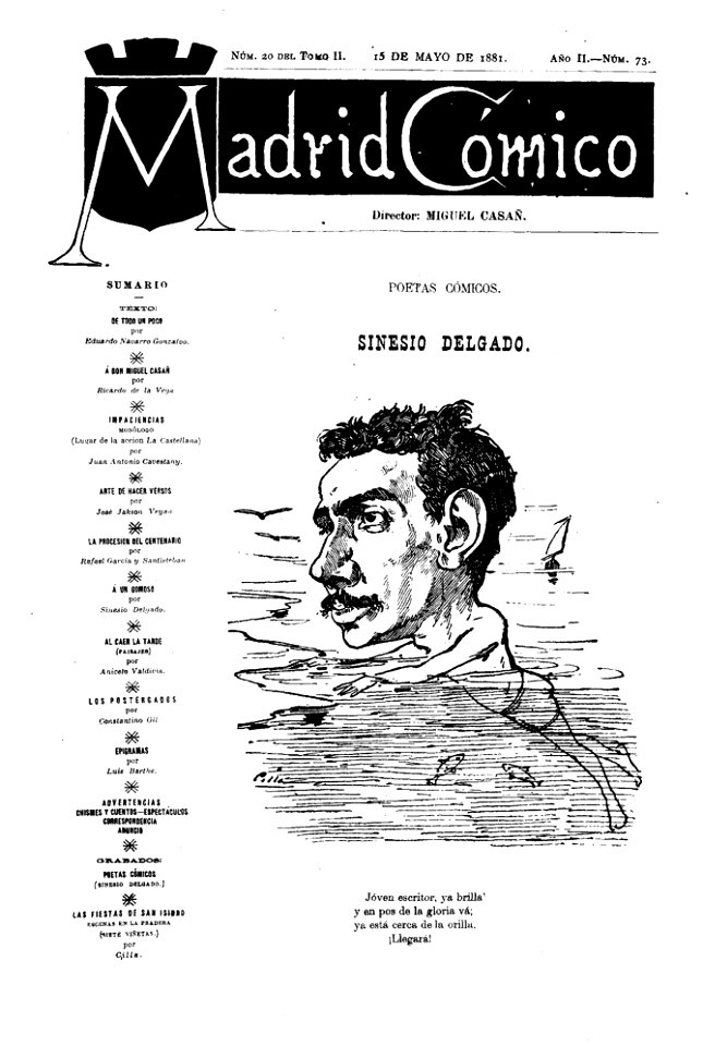 1881-05-15, Madrid Cómico, de Cilla, Sinesio Delgado