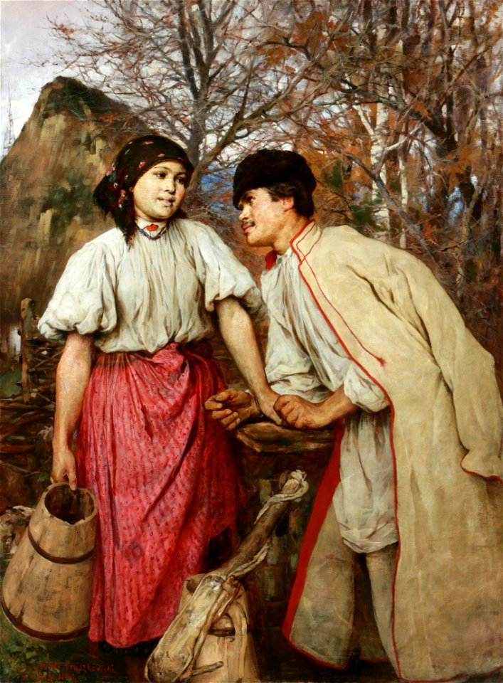Witold Pruszkowski - Przy studni 1882