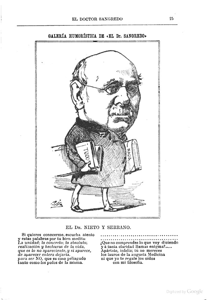 1883-12-01, El Dr. Sangredo, El Dr. Nieto y Serrano, Cilla