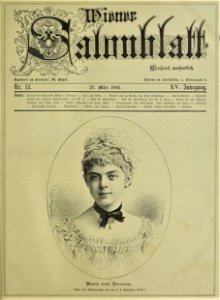 1884 0323 Wiener Salonblatt - Mary Vecsera