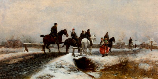 Antoni Piotrowski - Patrol powstańczy 1883