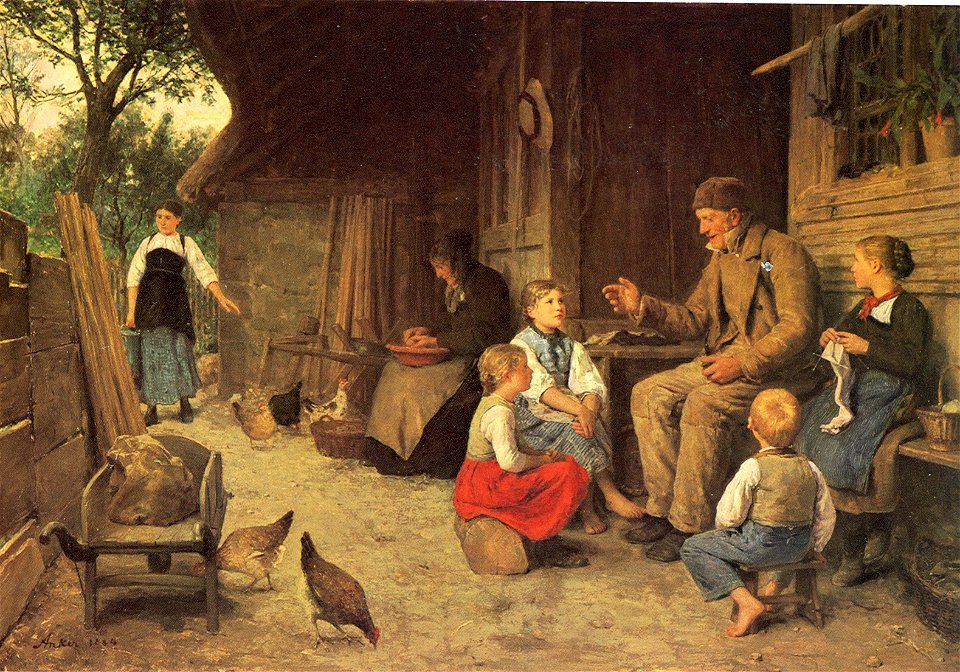 Anker Grossvater erzählt eine Geschichte 1884
