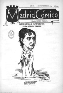 1883-11-11, Madrid Cómico, Elisa Mendoza Tenorio, Cilla