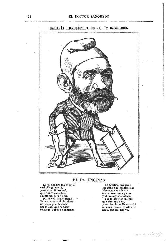 1883-11-16, El Dr. Sangredo, El Dr. Encinas, Cilla
