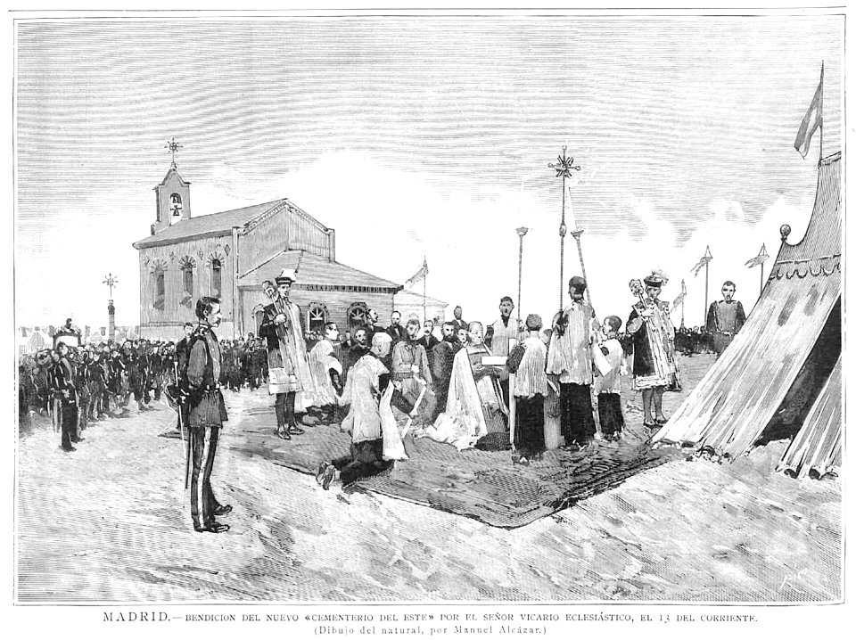 1884-09-22, La Ilustración Española y Americana, Bendición del nuevo cementerio del Este, Alcázar