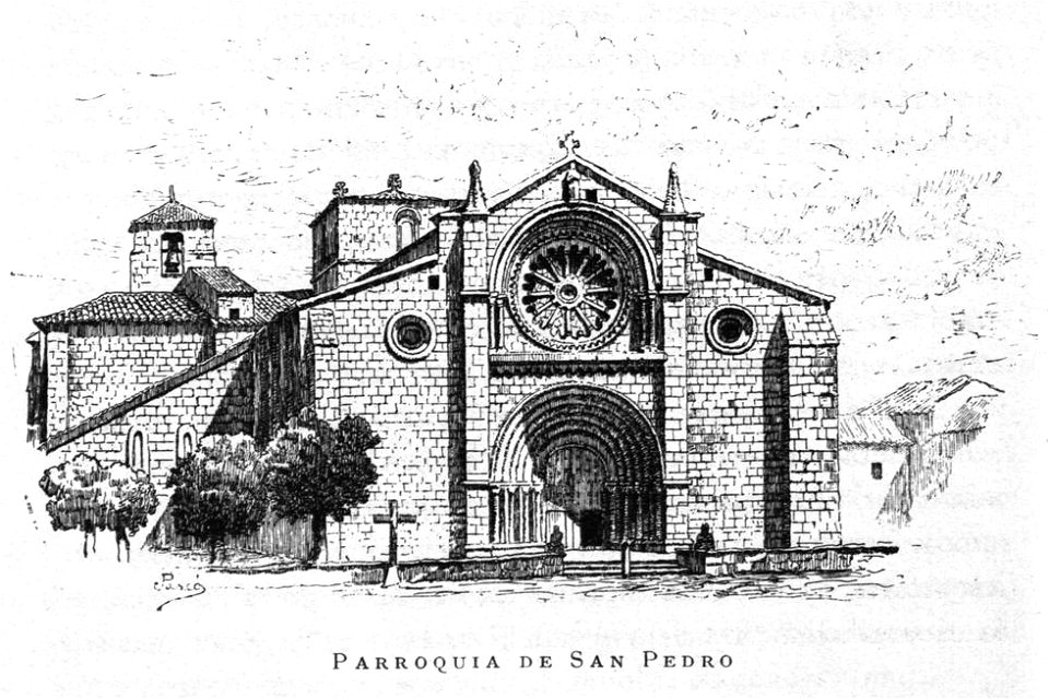 1884, España, sus monumentos y sus artes, su naturaleza e historia, Salamanca, Ávila y Segovia, Parroquia de San Pedro, Pascó