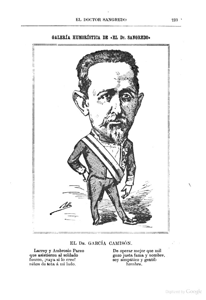 1884-06-01, El Dr. Sangredo, El Dr. García Camisón, Cilla